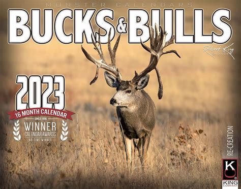 2023 Monster Bucks & Bulls Signature Series Wall Calendar 16-Month X ...