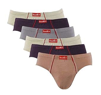 VIP Men's Cotton Briefs (Pack of 6) (VIP_FRENCHIE_80CM_Color May Vary ...