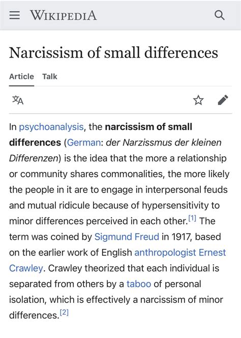 Narcissism of small differences: Freud's concept | Md. Arefur Rahman ...
