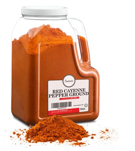 Amazon.com: Sweeler Bulk Red Ground Cayenne Pepper 5LB - Extreme High ...