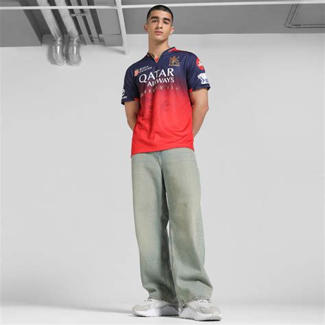 PUMA X RCB Jersey 2025 (Navy Flame Scarlet) – Capsul