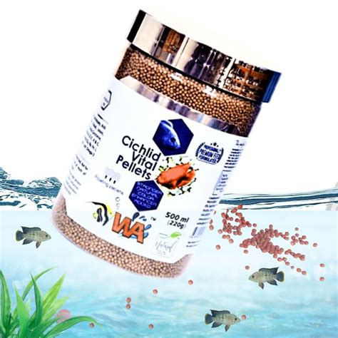 WA Cichild Vital Pellets Fish Food, 500ml (220G) – PetzLifeWorld