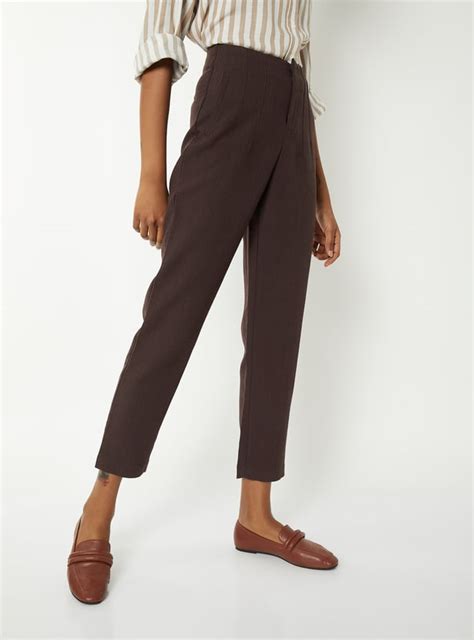 Buy Women Solid Trousers Online at just Rs. 1399.0 - 1000015989020 ...