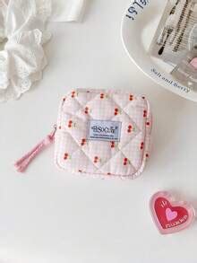 Organizador de viaje con diseño de cereza - Estuche para lápiz labial ...