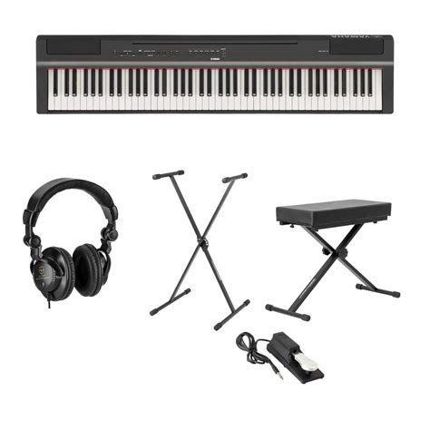 Yamaha P-125 88-Note Digital Piano with Weighted GHS Action, Black ...
