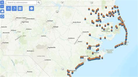 Interactive map available for North Carolina public beach and ...