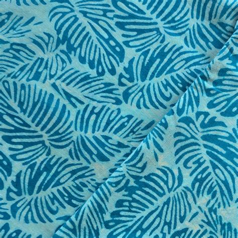 Pure Cotton Dabu Blue And Leaves Motifs Hand Block Print Fabric ...