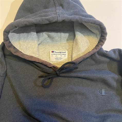 Champion Men's Navy Hoodie | Depop