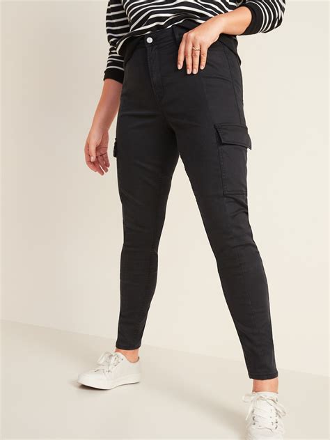 High-Waisted Sateen Rockstar Super Skinny Cargo Pants for Women | Old Navy
