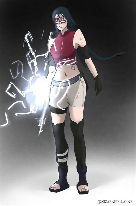 Adult Sarada Uchiha by izelfone on DeviantArt