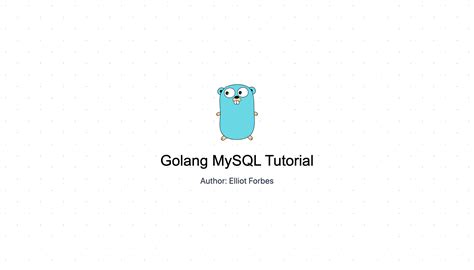 Go Syntax MySQL 的图像结果