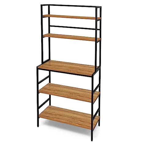 ABOUT SPACE 5 Tier Kitchen Rack (5.5 Ft) - Multipurpose Baker’s Rack L ...