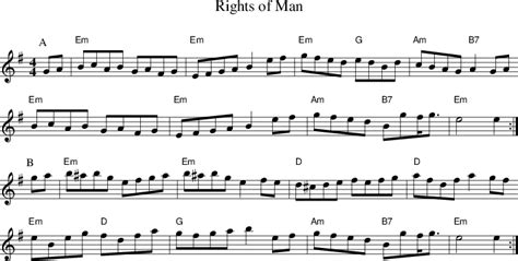 Rights of Man on folk tune finder