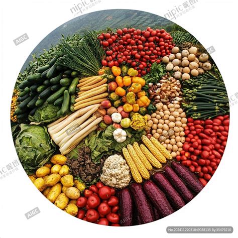 AI创作图农产品系列 丰富多彩的农产品 五谷杂粮绿色果蔬 多种果蔬配图 蔬菜效果图 高清农产品 农产品推广 水果蔬菜组合套餐 水果蔬菜色彩搭配 ...