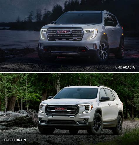 Compare 2024 GMC Terrain Vs. 2024 GMC Acadia