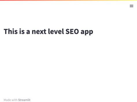 Streamlit App Tutorial 的图像结果