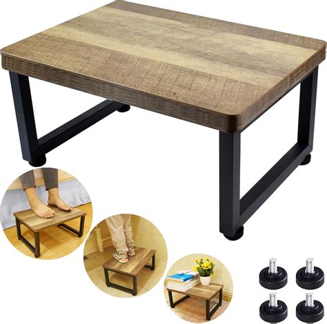 Amazon.com: Wooden Step Stools for Adults Kids, Wood Bedside Bed Steps for High Beds,Heavy Duty ...