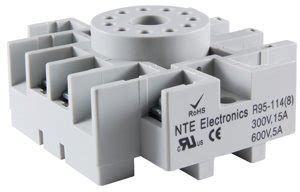 NTE Electronics R95-114 11 Pin Octal Socket with Pressure Cl : Amazon ...