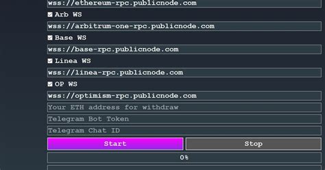 ETH Checker and withdraw — Teletype