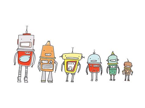 Funny Robots Team - Life Size Posters by Hamid Raza | Buy Posters ...