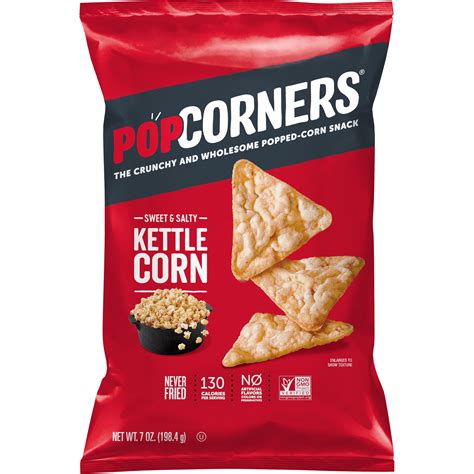 PopCorners Popped-Corn Sweet & Salty Kettle Corn Snack Chips, Gluten ...