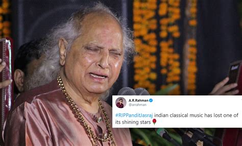 Pandit Jasraj Passes Away At 90; A.R. Rahman And Others Pay Their Last ...