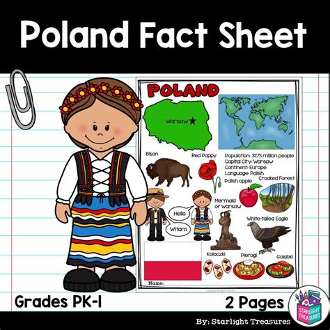 Poland Fact Sheet for Early Readers - A Country Study | Made By Teachers