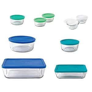 Buy Anchor Hocking Glass Food Storage Containers with SnugFit Lids (20 ...