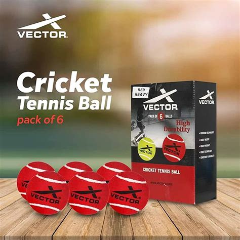 Vector X Cricket Tennis Ball (Heavy) (Pack of 6) – LX INDIA
