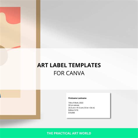 Art Label Templates | The Practical Art World