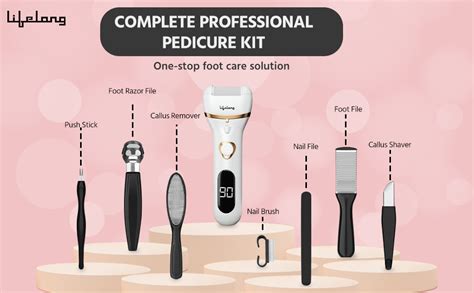 Lifelong PediGlide+ 14-in-1 Callus Remover | 14-in-1 Pedicure Kit ...