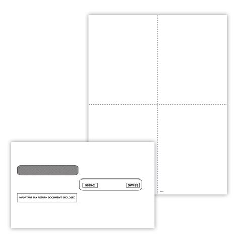ComplyRight 2025 W-2 Tax Form Envelopes/Recipient Copy Only (No Backer ...