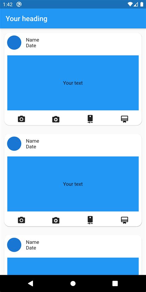 Flutter List View Design 的图像结果