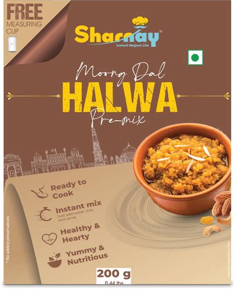 Sharnay Ready To Cook Moong Dal Halwa Premix 200G X 2 Packs | 400 g ...