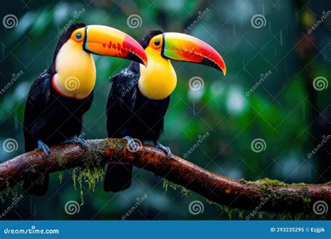Keeled Toucan, Keel-billed Toucan, Ramphastos Sulfuratus, Big-beaked ...