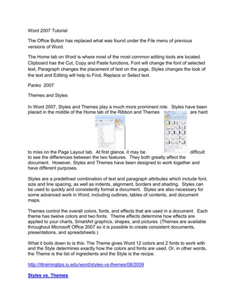 Image result for Word 2007 Tutorials for Beginners