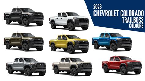 2023 Chevrolet Colorado Trailboss - All Color Options - Images | AUTOBICS