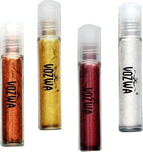 VOZWA Eyeshadow Roll On Shimmer Powder (4 in 1 ) (Golden, Copper, White ...