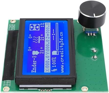 3D Printer LCD Display Screen,12864 Blue Control Panel with Ribbon ...