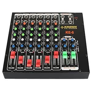 KXM-6 Professional PA Audio Mixer 6 Channel - Stereo : Amazon.in ...