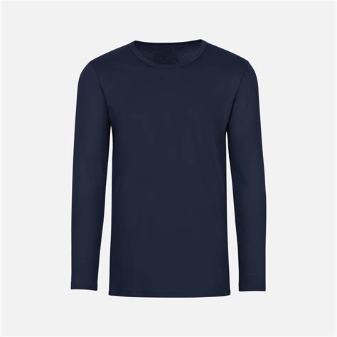 Long Sleeve Shirt navy-blue | L | Trigema - 100% MADE IN GERMANY