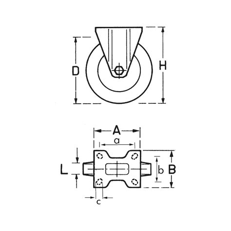 Buy Heavy-duty fixed castor online