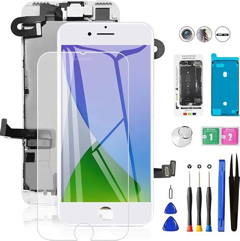 Amazon.com: Mobkitfp for iPhone 5S Screen Replacement White with Home ...