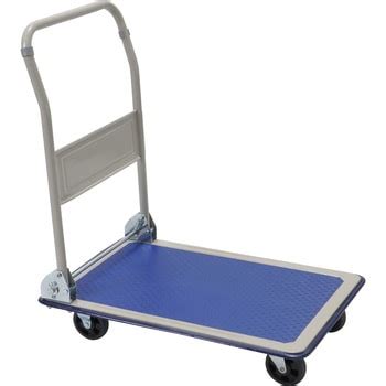 MS-TPR150 台車 折りたたみ式 スチール製 モノタロウ TPRゴム車輪 荷重150kg ブルー色 荷台寸法720×470mm ...