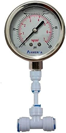 IONIX water pressure gauge, pressure gauge to check water pressure ...