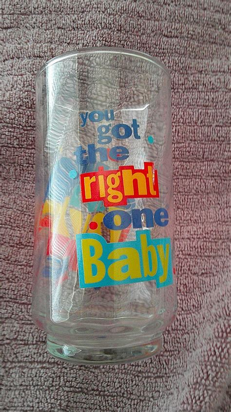 Vintage Diet Pepsi Glass You Got the Right One Baby Uh Huh Clear ...