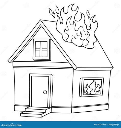 Burning House In The Village. Fire In The Village. Fire In The House ...