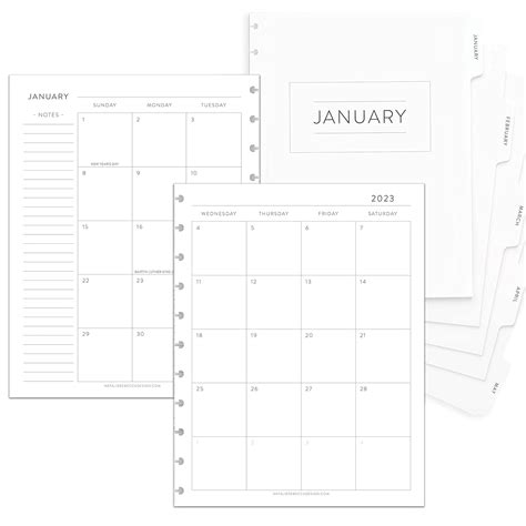Amazon.com: BetterNote 2025 Monthly Calendar Refill with Tabbed ...