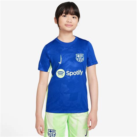 Nike FC Barcelona 24/25 Kids Dri-FIT Academy Pro SS Pre-Match Third Top ...