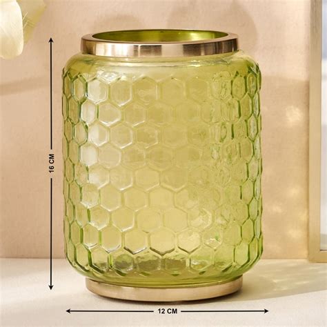 Buy Pacific Brian Glass Hurricane Candle Holder from Home Centre at ...